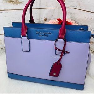 Kate spade Cameron large satchel frozen lilac